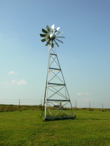 20′ Deluxe Windmill Aeration System. Metal windmill.